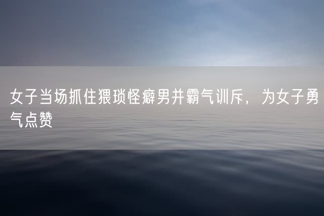 女子当场抓住猥琐怪癖男并霸气训斥，为女子勇气点赞