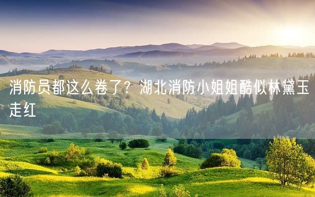 消防员都这么卷了？湖北消防小姐姐酷似林黛玉走红