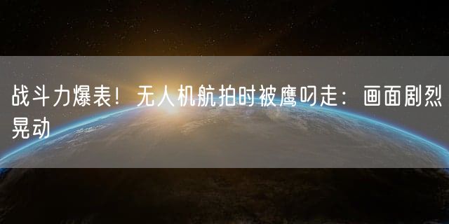 战斗力爆表！无人机航拍时被鹰叼走：画面剧烈晃动